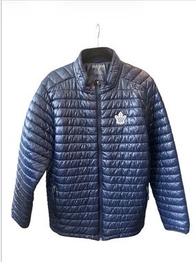 Levelwear NHL Toronto Maple Leafs Quilted Puffer Jacket Blue Men's Large